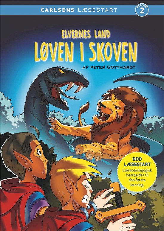 Cover for Peter Gotthardt · Carlsens Læsestart: Carlsens Læsestart - Elvernes land - Løven i skoven (Innbunden bok) [3. utgave] (2019)