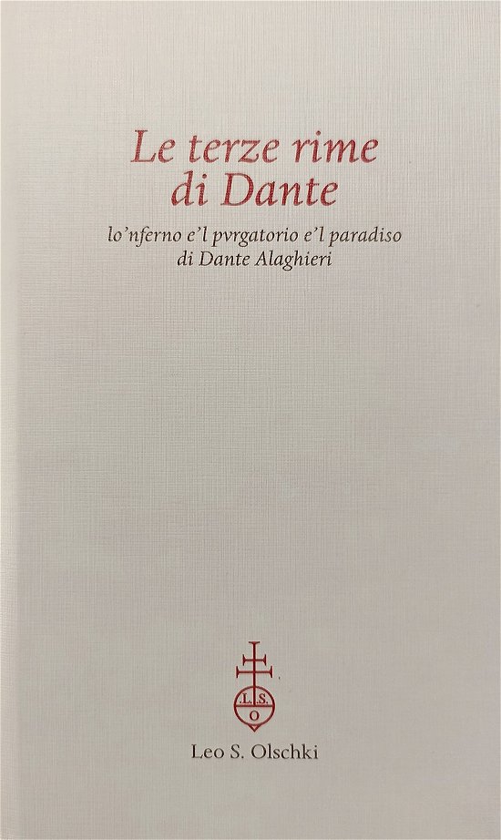 Cover for Dante Alighieri · Le Terze Rime Di Dante (Innbunden bok) (2021)