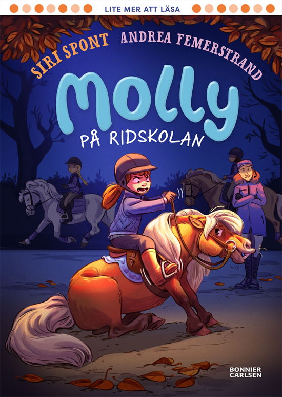 Cover for Siri Spont · Molly på ridskolan (Indbundet Bog) (2024)