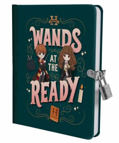 Harry Potter: Wands at the Ready Lock & Key Diary - Insight Editions - Otros - Insight Editions - 9798886633832 - 9 de enero de 2024