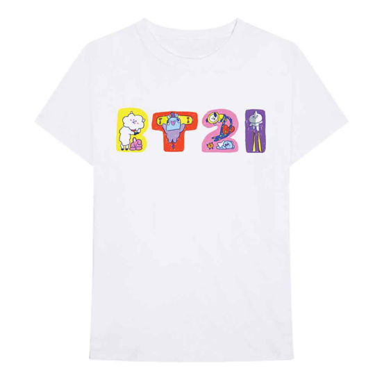 Cover for Bt21 · BT21 Unisex T-Shirt: Doodle Letters (T-shirt)