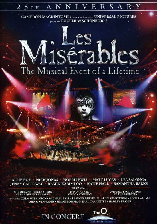 Les Misérables in Concert - DVD - Movies - DRAMA, MUSICAL, INDEPENDENT, PERFORMANCE - 0025192100833 - February 22, 2011