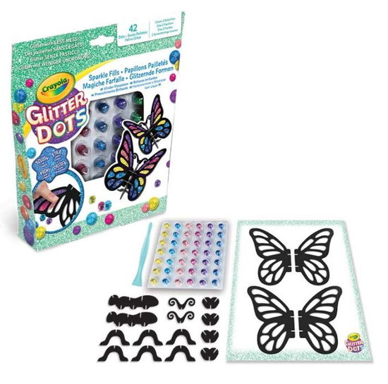 Cover for Crayola · Crayola Glitter Dots - 3D Mozaaken Vlinders (Zabawki)