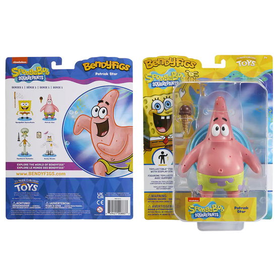 Spongebob Square Pants Bendyfig Patrick af - Noble Collection - Merchandise - THE NOBLE COLLECTION - 0849421008833 - 27. juli 2023