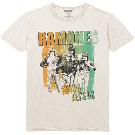 Ramones Unisex T-Shirt: Hey Ho Retro - Ramones - Merchandise -  - 5056561048833 - 