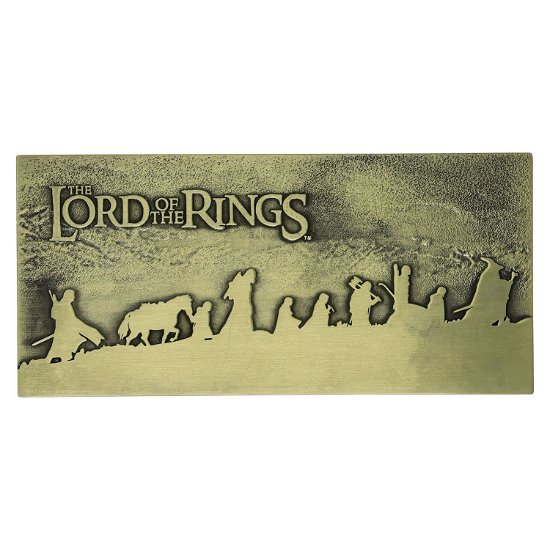 Cover for Fanattik · Lord Of The Rings: The Fellowship Metal Plaque (Leketøy)