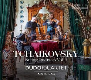 Cover for Dudok Quartet Amsterdam · Tchaikovsky String Quartets Vol. 2: String Quartet No. 3, Quartet Movement, Arr. From The Seasons (CD) (2025)