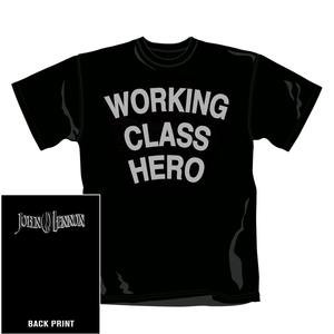 Working Class Hero Herren T-Shirt Gr. L, schwarz - John Lennon - Koopwaar -  - 5099969986833 - 