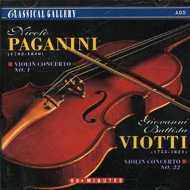 Cover for Paganini, N/Viotti, G.B. · Violin Concerto No.1 &amp; 22 (CD) (1994)