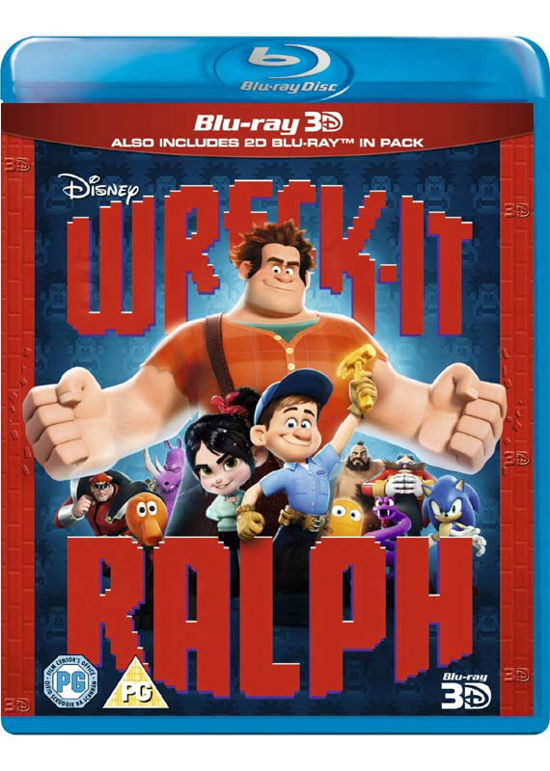 Wreck It Ralph 3D+2D - Wreck It Ralph 3D - Elokuva - Walt Disney - 8717418392833 - perjantai 31. toukokuuta 2013