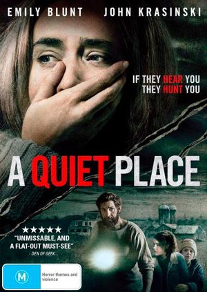 Cover for Blunt, Emily, Simmonds, Millicent, Jupe, Noah, Woodward, Cade, Russom, Leon, Krasinski, John · A Quiet Place (DVD) (2018)