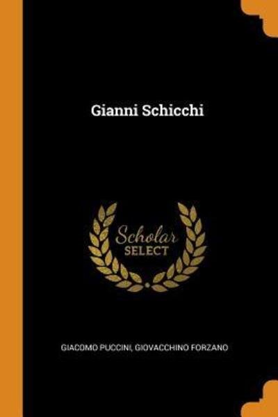 Cover for Giacomo Puccini · Gianni Schicchi (Paperback Book) (2018)