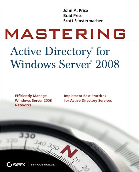 Cover for John A. Price · Mastering Active Directory for Windows Server 2008 (Paperback Book) (2008)