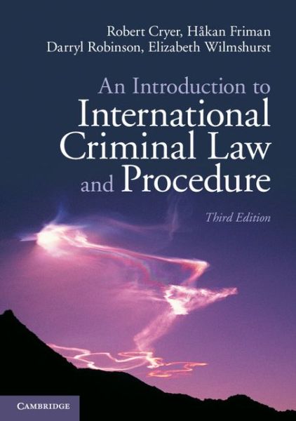 Cover for Cryer, Robert (University of Birmingham) · An Introduction to International Criminal Law and Procedure (Taschenbuch) [3 Revised edition] (2014)