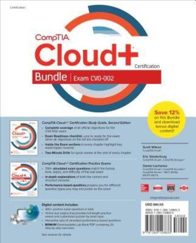 CompTIA Cloud+ Certification Bundle - Scott Wilson - Böcker - McGraw-Hill Education - 9781260128833 - 29 maj 2018