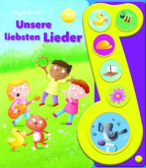 Cover for Unsere liebsten Lieder - Liederbuch mit Sound - Pappbilderbuch mit 6 Melodien (Book) (2023)