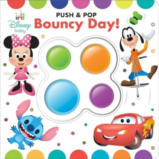 Cover for P I Kids · Disney Baby Jump Pounce Bounce Push &amp; Pop (Gebundenes Buch) (2024)