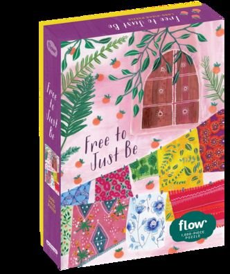 Cover for Astrid Van Der Hulst · Free to Just Be 1,000-Piece Puzzle: (Flow) for Adults Families Picture Quote Mindfulness Game Gift Jigsaw 26 3/8” x 18 7/8” (Buch) (2021)