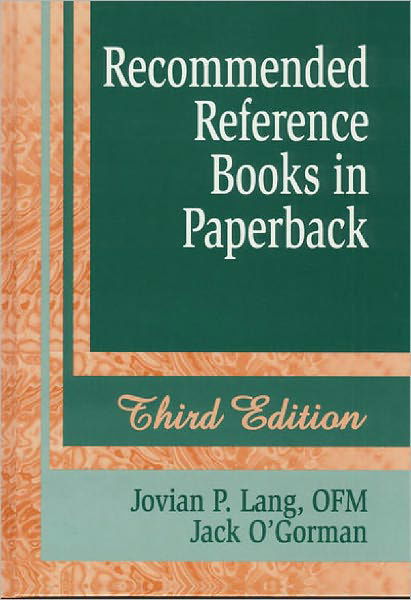 Cover for Lang, Jovian P., OFM · Recommended Reference Books in Paperback (Hardcover bog) [3 Revised edition] (2000)