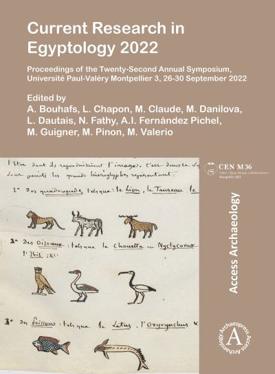 Cover for A. Bouhafs · Current Research in Egyptology 2022: Proceedings of the Twenty-Second Annual Symposium, Universite Paul-Valery Montpellier 3, 26-30 September 2022 (Paperback Bog) (2023)