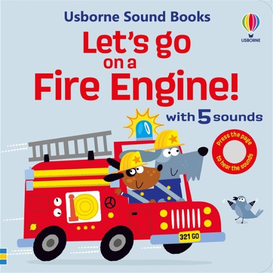 Cover for Sam Taplin · Let's go on a Fire Engine - Let's Go Sounds (Board book) (2024)