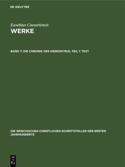 Cover for No Contributor · Die Chronik des Hieronymus, Teil 1 (Hardcover bog) (2014)