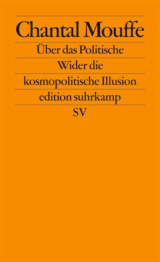 Cover for Chantal Mouffe · Edit.Suhrk.2483 Mouffe.Über das Polit. (Buch)