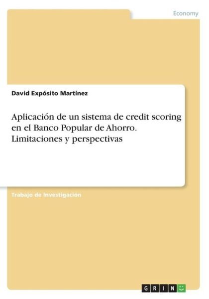 Cover for Martínez · Aplicación de un sistema de cr (Bog) (2017)