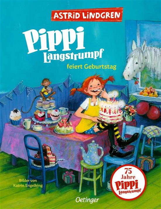 Pippi Langstrumpf feiert Gebur - Lindgren - Bøker -  - 9783789113833 - 