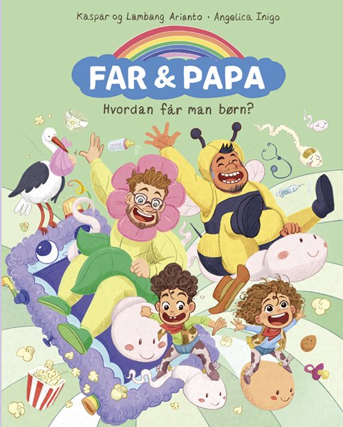 Cover for Lambang Arianto Kaspar Arianto · Far &amp; Papa: Far &amp; Papa - Hvordan får man børn? (Bound Book) [1st edition] (2024)