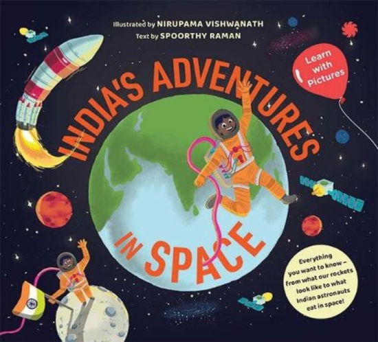Cover for Learn with Pictures Juggernaut · India's Adventures in Space:: Learn with Pictures (Tavlebog) (2021)