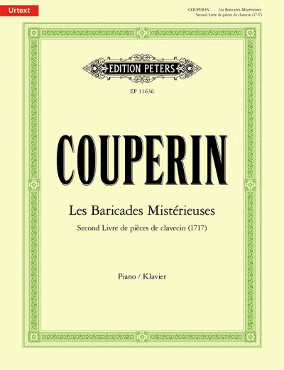 Cover for François Couperin · Baricades Misterieuses (Sheet music) (2021)