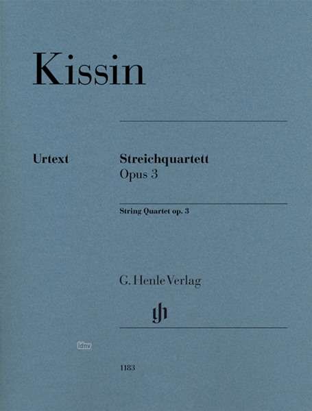 Cover for Kissin · Streichquartett op. 3, Streichin (Book)