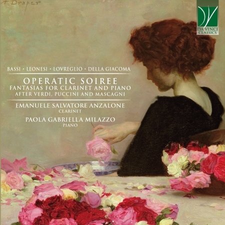 Cover for Anzalone, Emanuele Salvatore &amp; Paola Gabriella Milazzo · Operatic Soiree: Fantasias for Clarinet and Piano (CD) (2022)