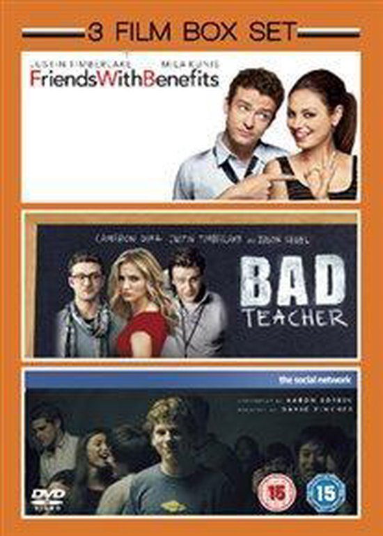 Friends With Benefits / Bad Teacher / The Social Network - Friends with Benefits / Bad Te - Películas - Sony Pictures - 5050582910834 - 2023