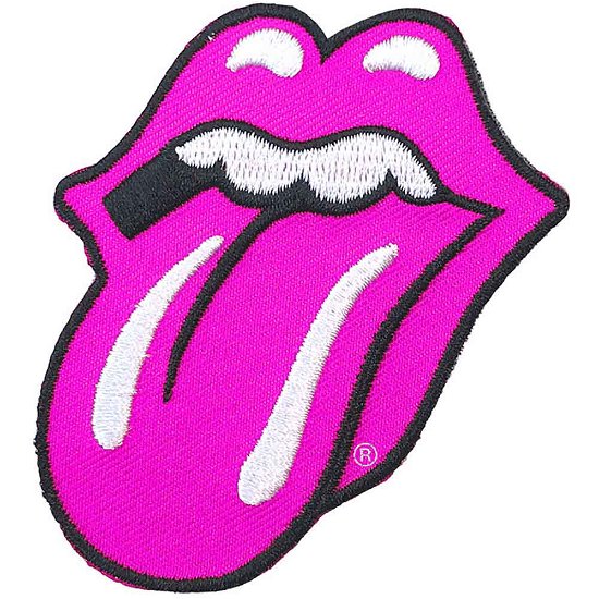 The Rolling Stones Standard Woven Patch: Classic Tongue Pink - The Rolling Stones - Koopwaar -  - 5056170694834 - 