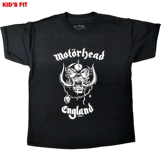 Motorhead Kids T-Shirt: England (12-13 Years) - Motörhead - Produtos -  - 5056368653834 - 