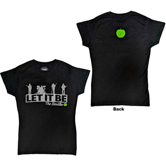 The Beatles Ladies T-Shirt: Rooftop (Back Print) - The Beatles - Merchandise -  - 5056561041834 - 