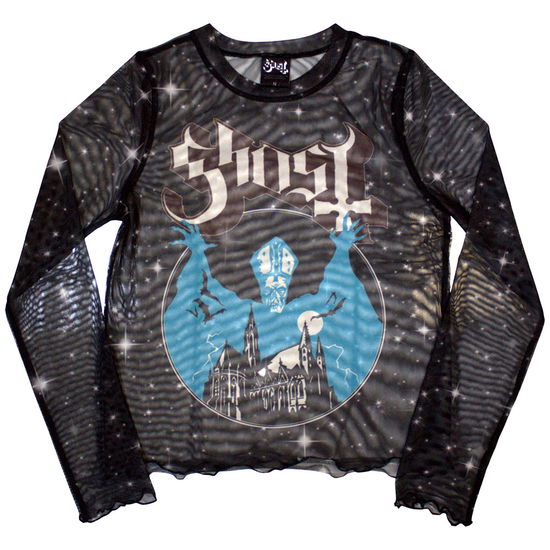 Cover for Ghost · Ghost Ladies Crop Top: Opus (Black) (Mesh) (XX-Small) (Bekleidung) [size XXS] (2024)