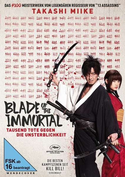 Takashi Miike · Blade of the Immortal (DVD) (2018)