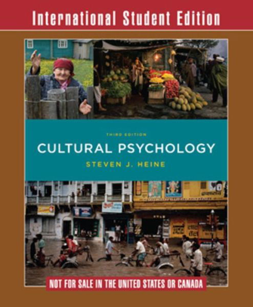 Cover for Steven Heine · Cultural Psychology, 3rd Edition (Paperback Book) (2018)
