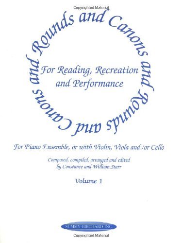 Cover for William · Rounds &amp; Canons Piano Vol 1 (Paperback Book) (1996)