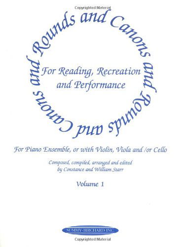 Cover for William · Rounds &amp; Canons Piano Vol 1 (Pocketbok) (1996)