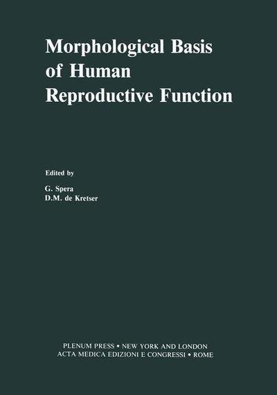 Cover for D M Dekretser · Morphological Basis of Human Reproductive Function (Pocketbok) (2013)
