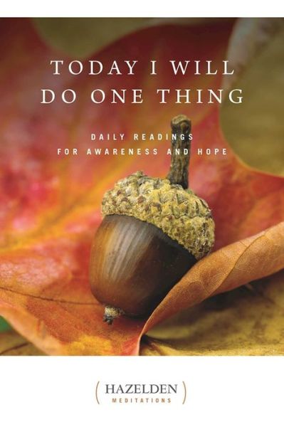 Cover for Anonymous · Today I Will Do One Thing (Paperback Book) (1995)