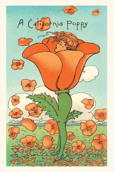 Cover for Found Image Press · The Vintage Journal Illustration of California Poppy Person (Paperback Book) (2022)