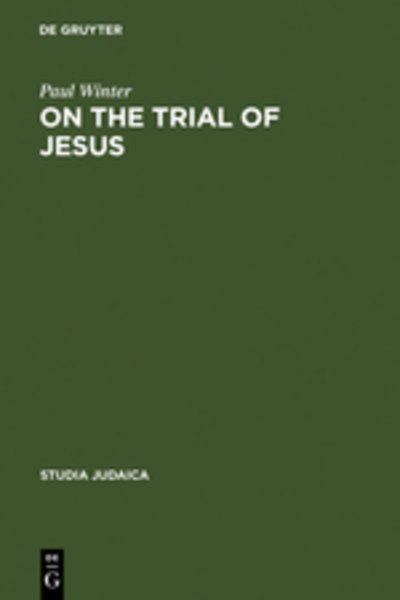 Cover for Winter · On the Trial of Jesus (Bog) (1974)