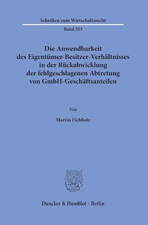 Cover for Eichholz · Die Anwendbarkeit des Eigentüm (N/A) (2021)