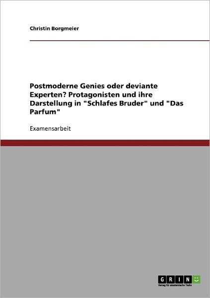 Cover for Borgmeier · Postmoderne Genies oder devia (Book) [German edition] (2007)
