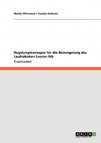 Cover for Pfrommer · Regelungskonzepte für die Bein (Buch) [German edition] (2008)